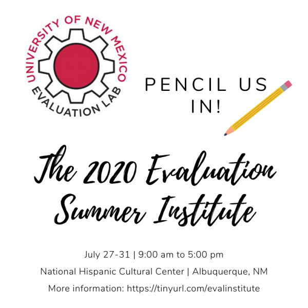 Image of the Save the Date - July 27-31, 2020; 9:00 am to 5:00 pm at the National Hispanic Cultural Center in Albuquerque, New Mexico