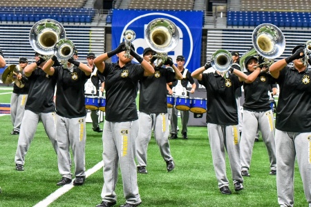 Arsenal Drum and Bugle Corps performed in the Alamodome for the DCI Southwestern Championships